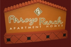 Arroyo Ranch Apartment Homes custom exterior monument sign