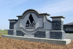 ABTEC custom exterior monument sign