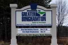 Greater Bingamton custom exterior monument sign
