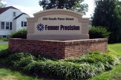 Fenner Precision custom exterior monument sign