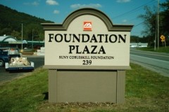 Foundation Plaza custom exterior monument sign
