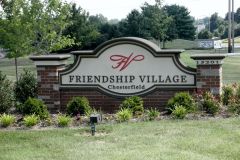 Friendship Village custom exterior monument sign