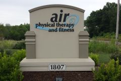 Air Physical Therapy and Fitness  custom exterior monument sign