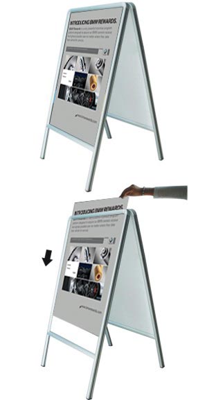 A-Frame Double-sided Sidewalk Poster Sign