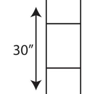 Graphic showing height of yard sign